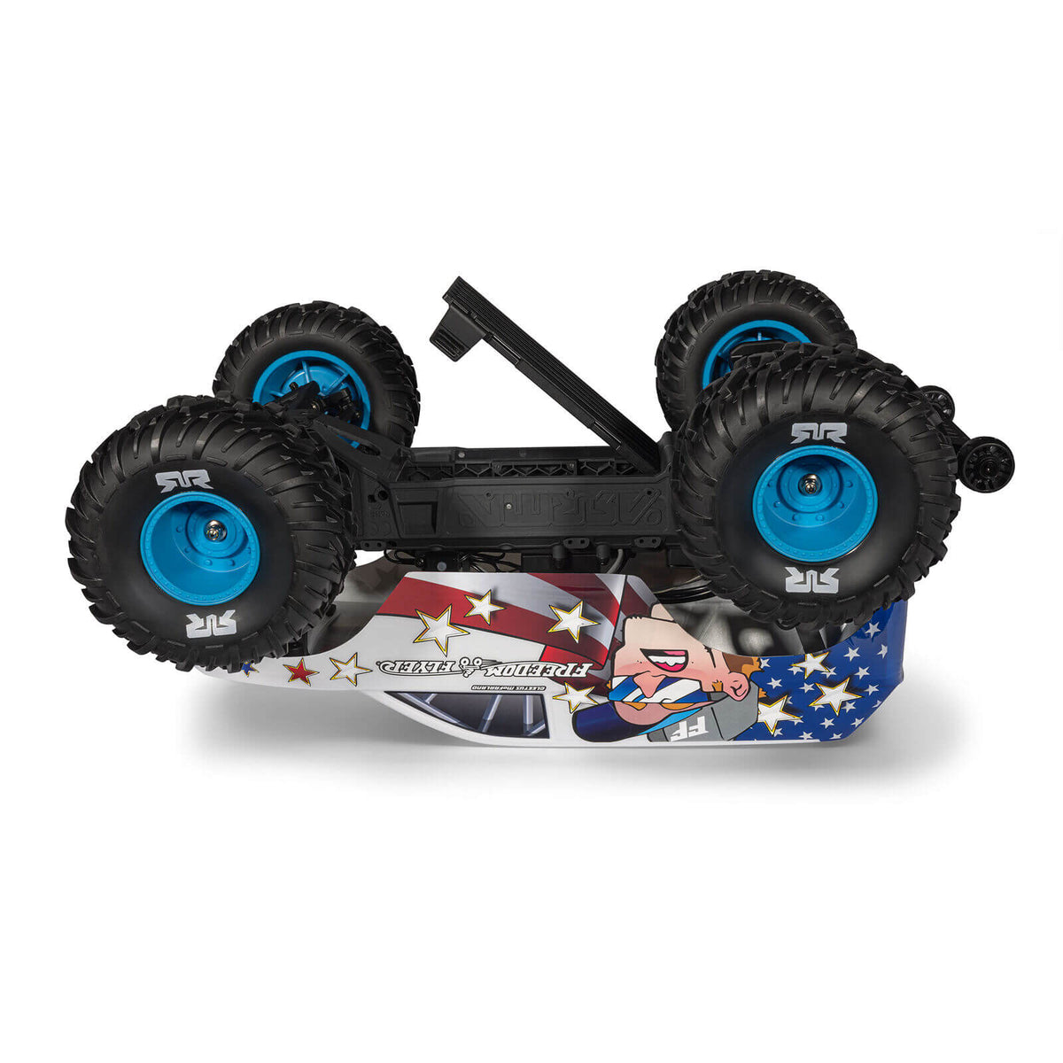ARRMA Freedom Flyer 223S (1/10 RTR Brushless Monster Truck) Ansicht Akku Fach