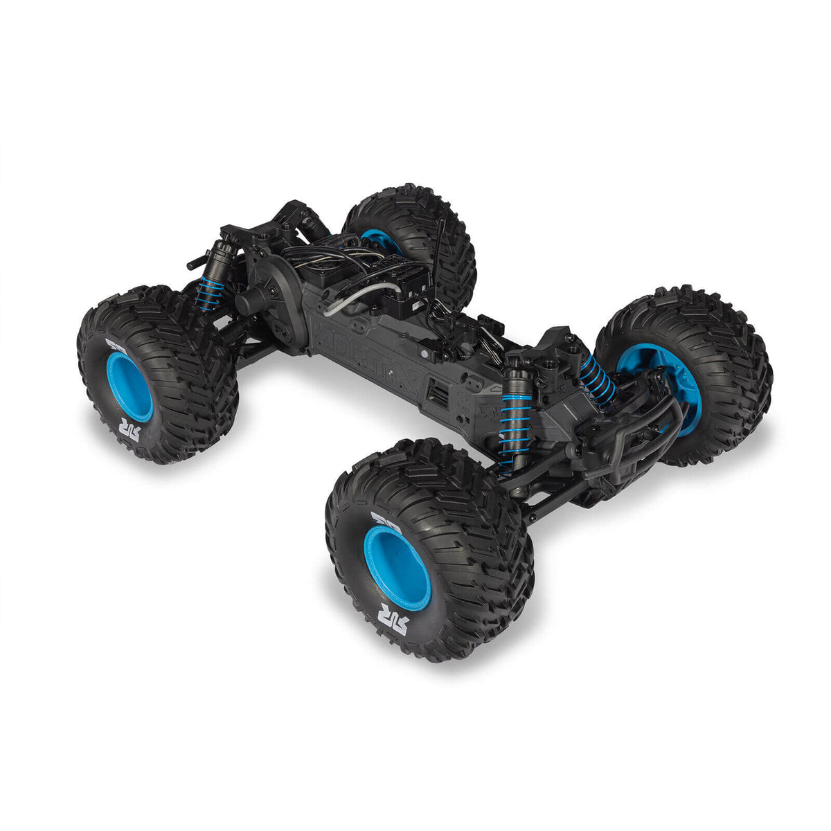 ARRMA Freedom Flyer 223S (1/10 RTR Brushless Monster Truck) Ansicht Chassis und Elektronik
