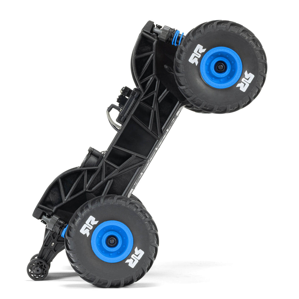 ARRMA Freedom Flyer GROM 4X4 (1/16 RTR Brushed Monster Truck) Ansicht Chassis Seitlich