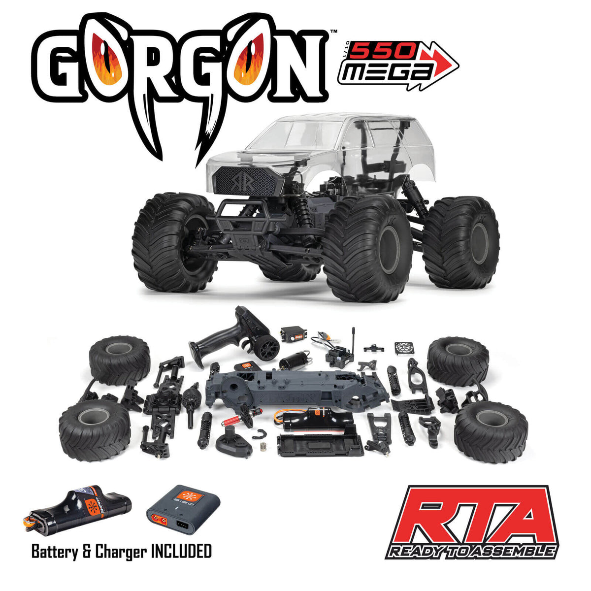 ARRMA GORGON 2WD (1/10 RTA Bausatz Brushed Monster Truck)