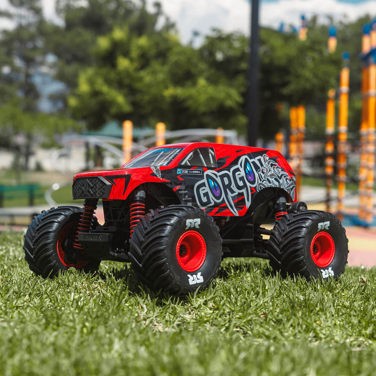 ARRMA 1/16 GORGON GROM 4X4 RTR Brushed Monster Truck inkl. Akku & Ladegerät Rot