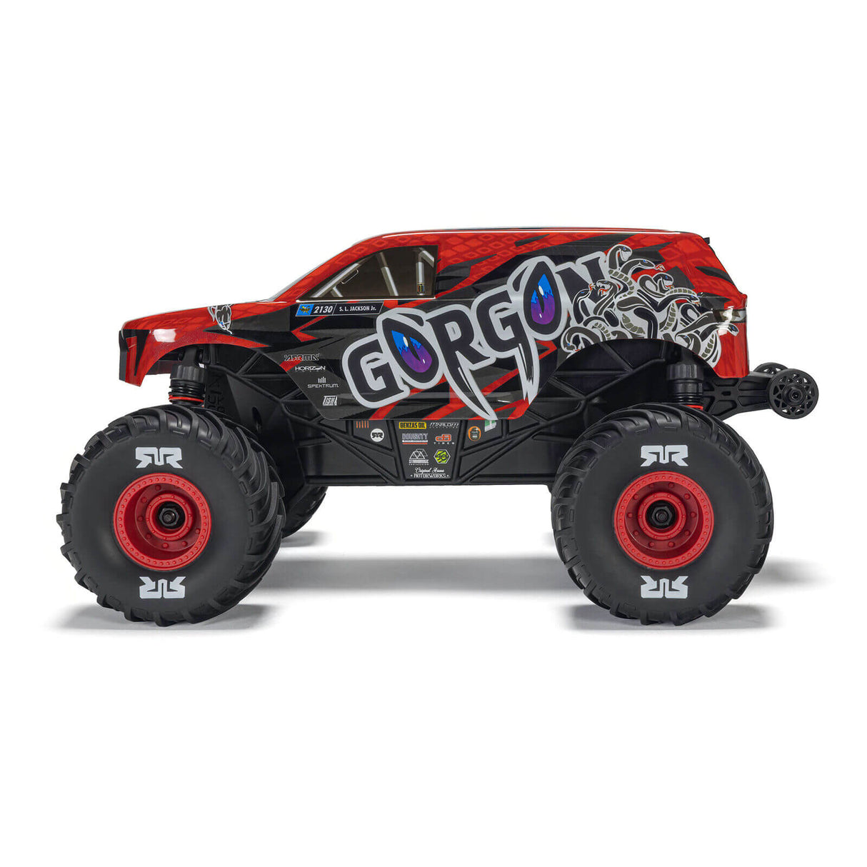 ARRMA 1/16 GORGON GROM 4X4 RTR Brushed Monster Truck inkl. Akku & Ladegerät Rot