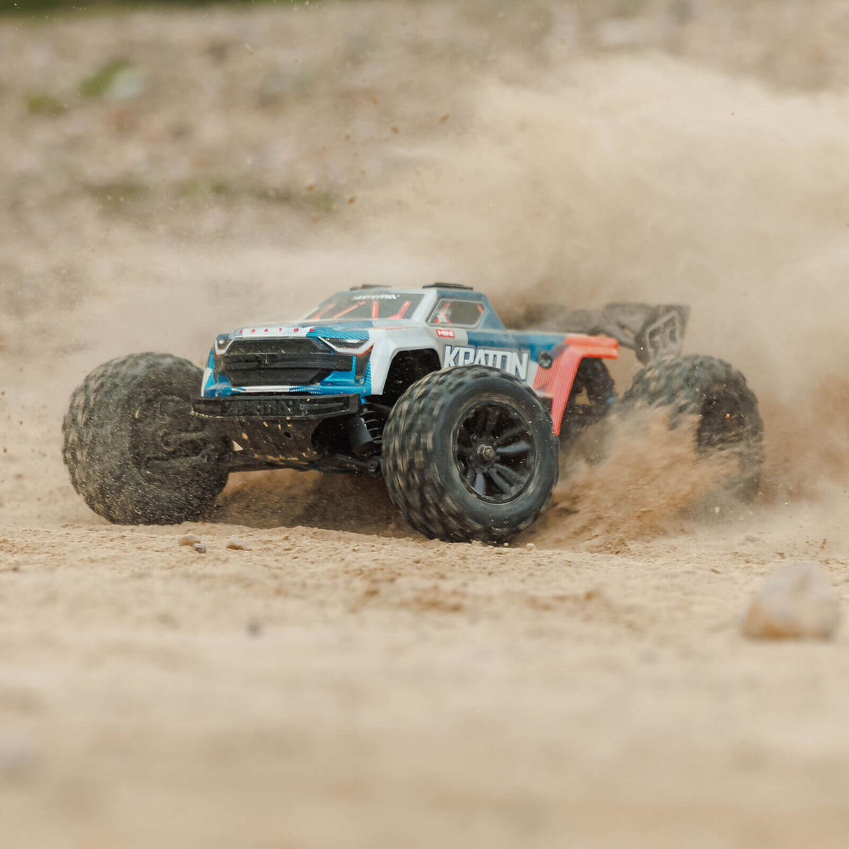 ARRMA 1/16 MINI KRATON 3S DSC 4X4 RTR Brushless Speed Truck inkl. Akku & Ladegerät Rot/Blau