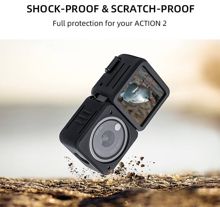 SunnyLIFE DJI Action 2 Silikon Schutzhülle Power Combo & Dual Screen Combo