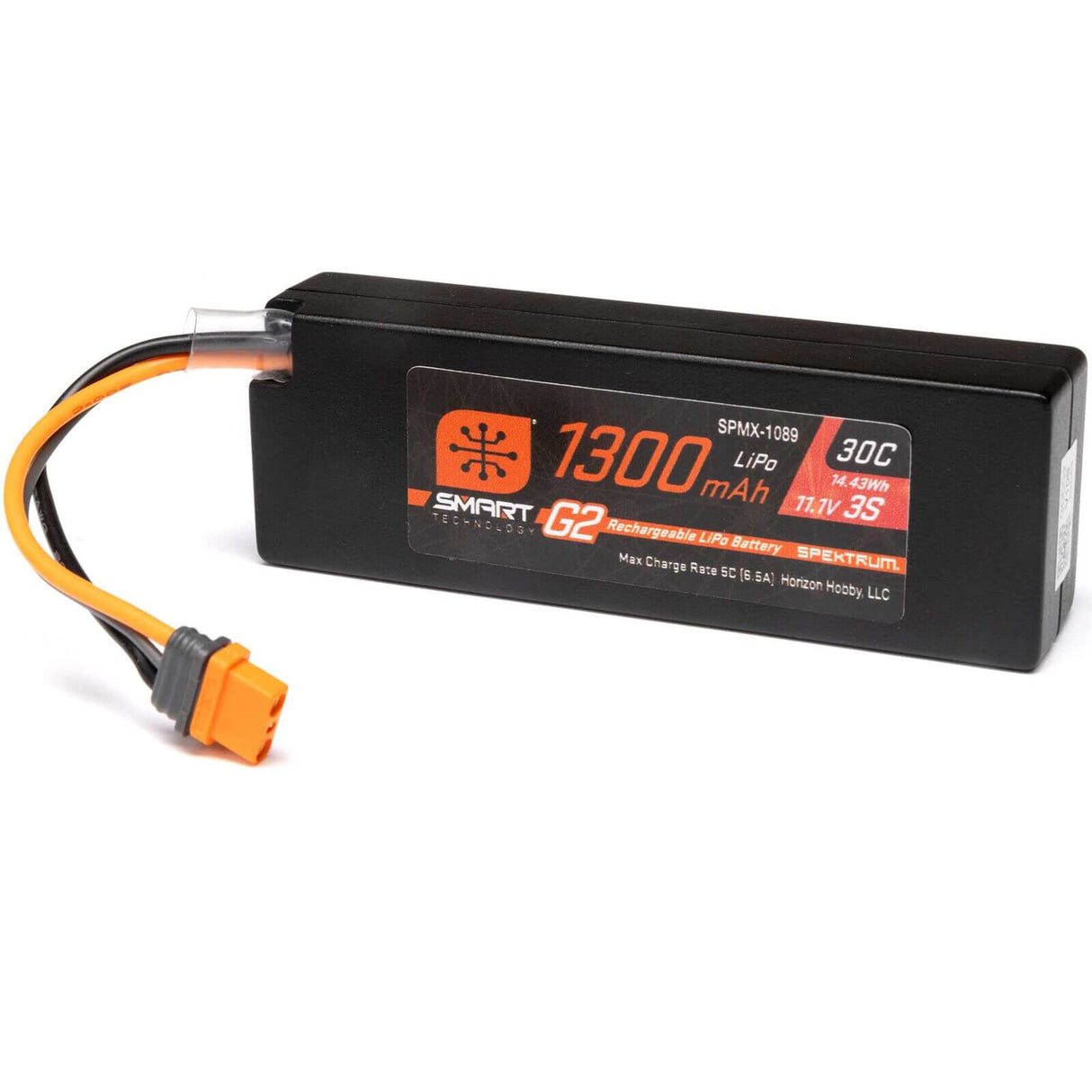 Spektrum Smart G2 LiPo 3S 1300mAh IC2 Ansicht Akku