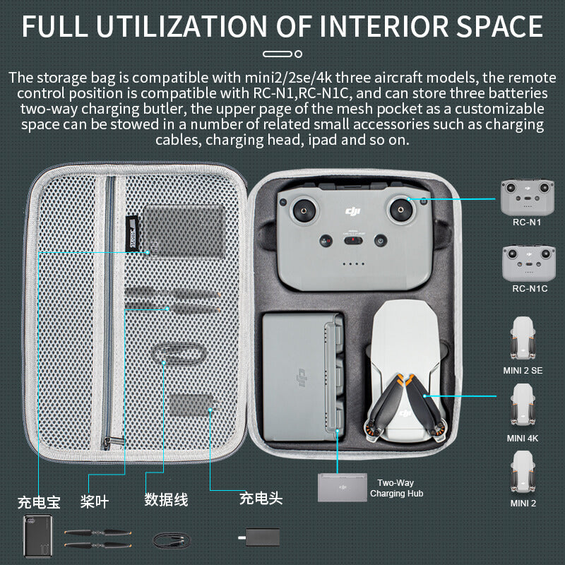 STARTRC DJI Mini 4K Mini 2 (SE) Mini SE Mavic Mini Koffer