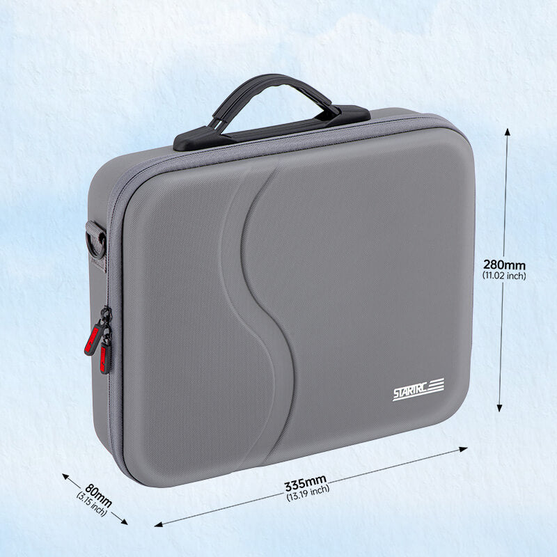 STARTRC Koffer für DJI Neo 2 Fly More Combo Außenansicht mit Maßen