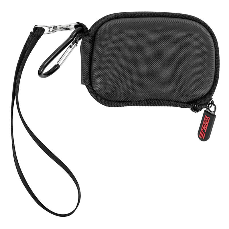 STARTRC Schutztasche DJI Osmo Action 6 – PU-Hülle mit Karabiner Außenansicht mit lanyard und Karabiner