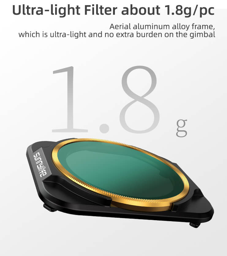 SunnyLIFE DJI Air 2S ND Filter Set ND4 ND8 ND16 ND32 inkl. Case