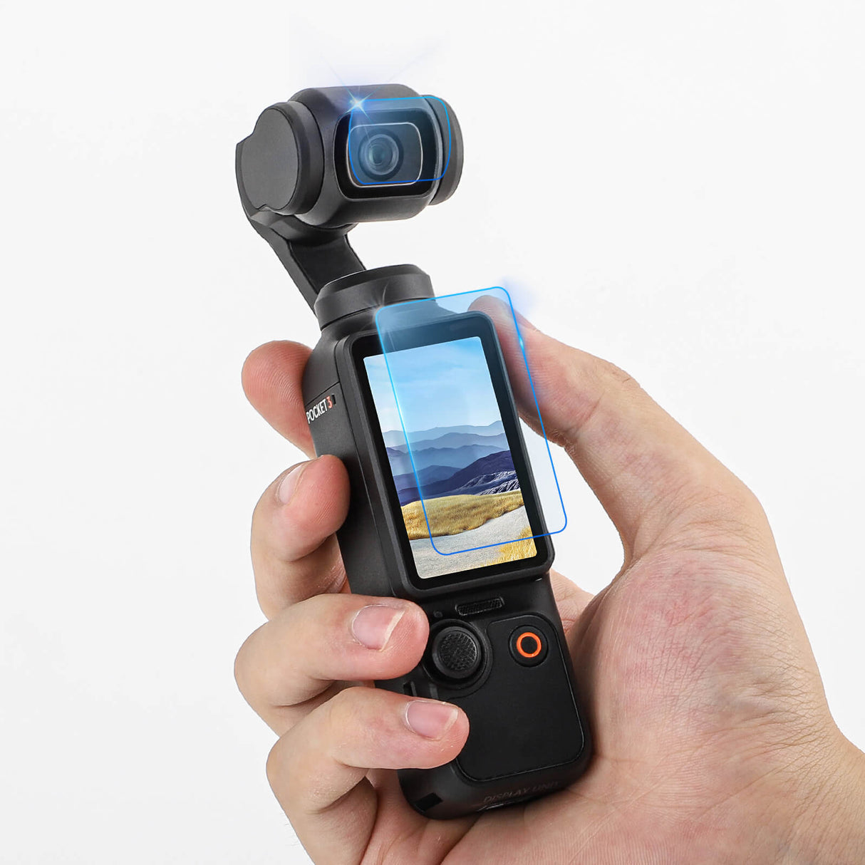 SunnyLIFE DJI Osmo Pocket 3 Displayschutzfolie & Linsenschutzfolie