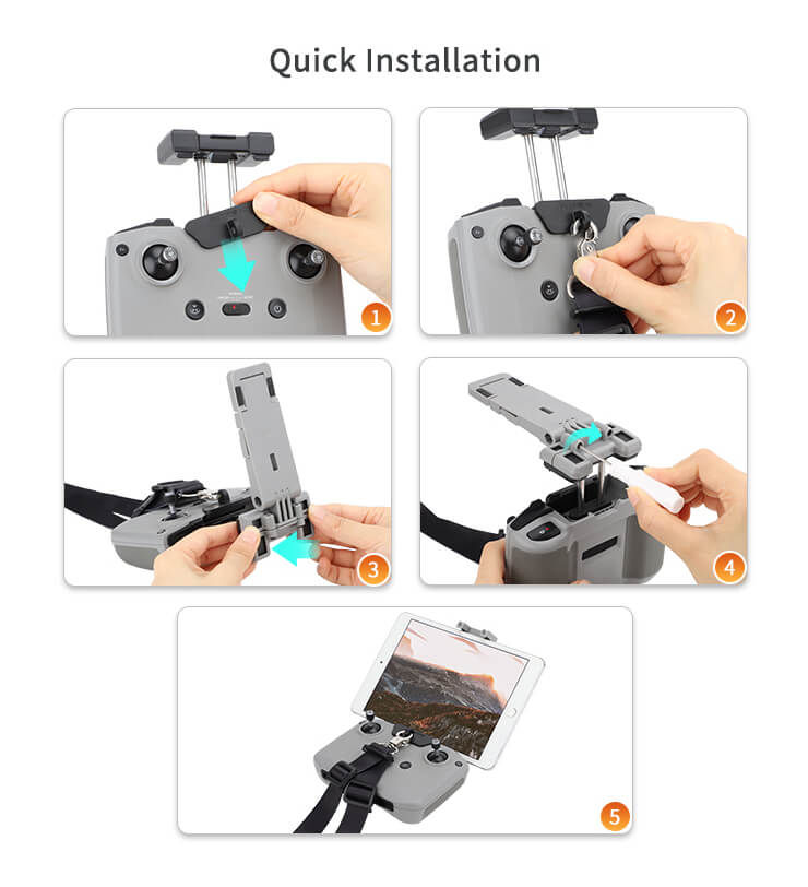 SunnyLIFE DJI RC-N Serie Fernsteuerung Tablet Halterung Faltbar