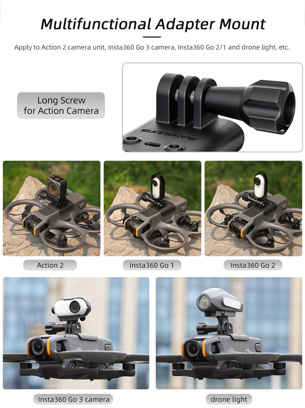 SunnyLIFE DJI Avata 2 Action Kamera Halterung