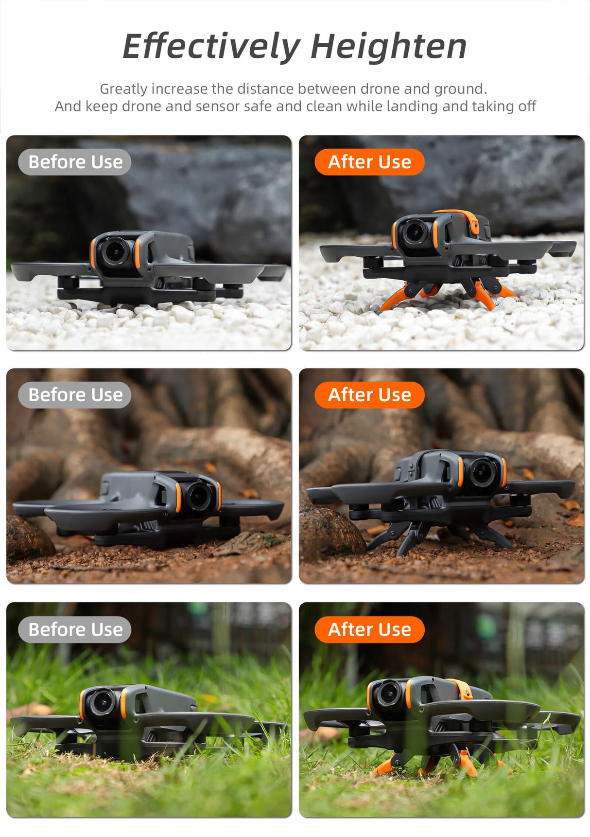 SunnyLIFE DJI Avata 2 Landegestell Verlängerung