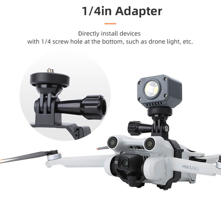 SunnyLIFE DJI Mini 3 Pro Action Kamera & Licht Universal Halterung