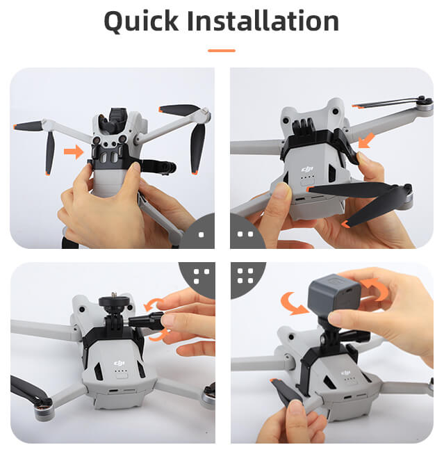 SunnyLIFE DJI Mini 3 Pro Action Kamera & Licht Universal Halterung