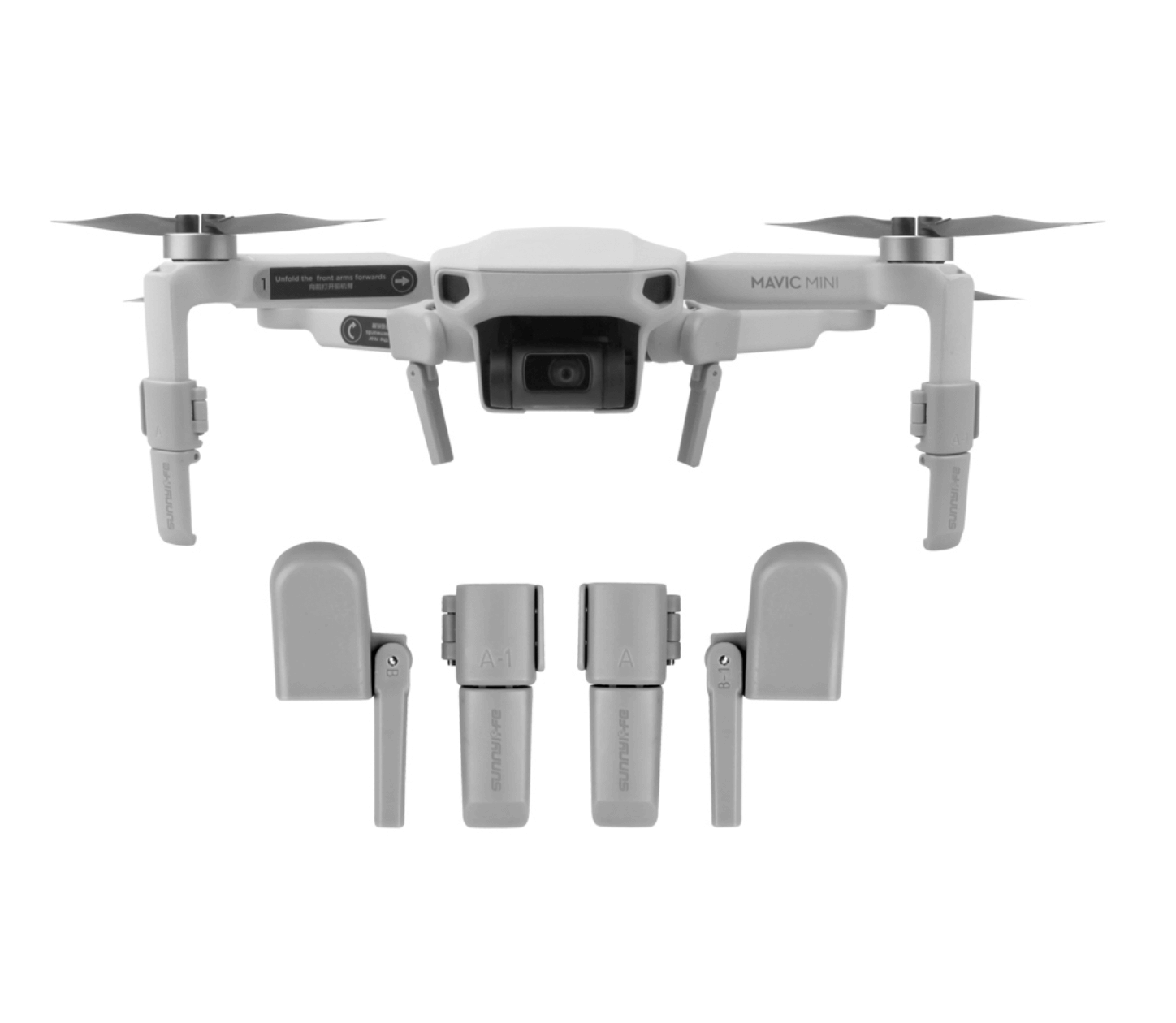 SunnyLIFE DJI Mavic Mini Faltbares Verlängertes Landegestell