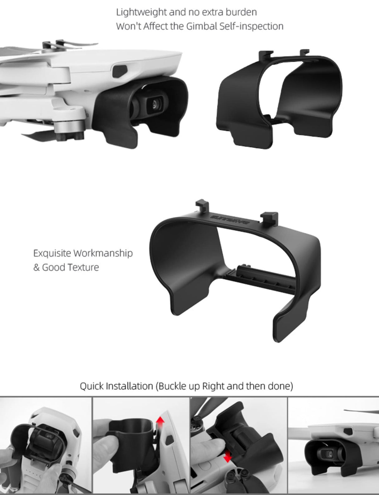 SunnyLIFE DJI Mini 2 (SE) Mini SE Mavic Mini Kamera Streulichtblende