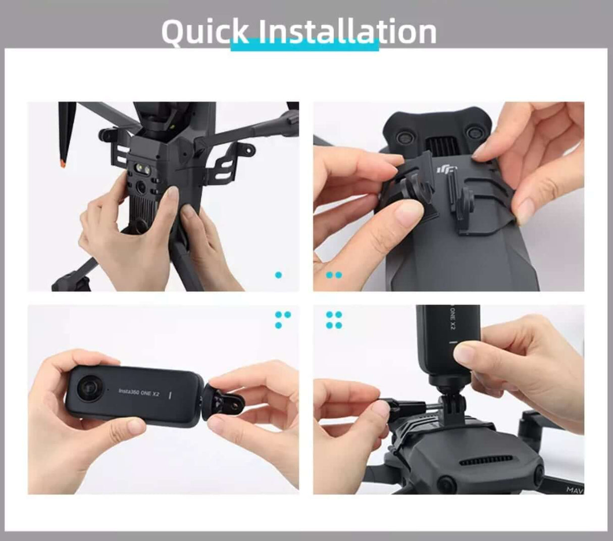 SunnyLIFE DJI Mavic 3 Action Kamera Halterung