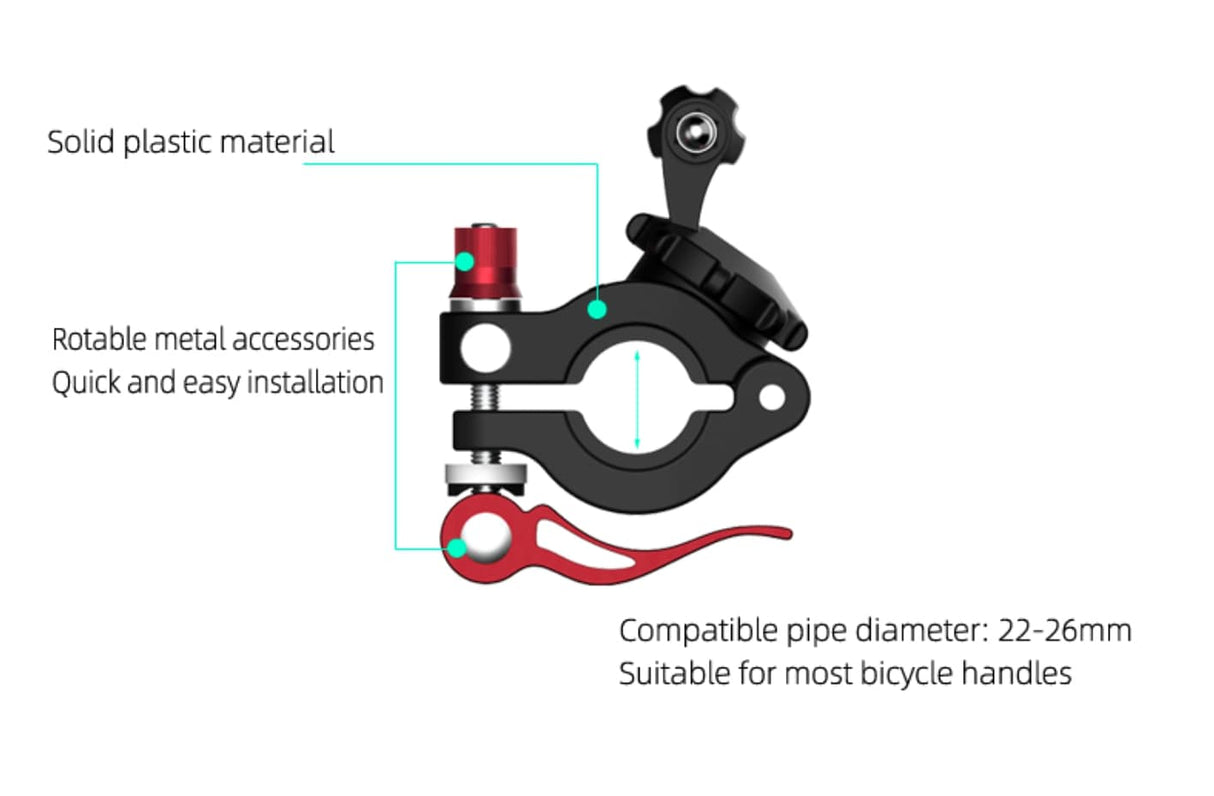SunnyLIFE Action Kamera Fahrradlenker Halterung GoPro DJI Action 2