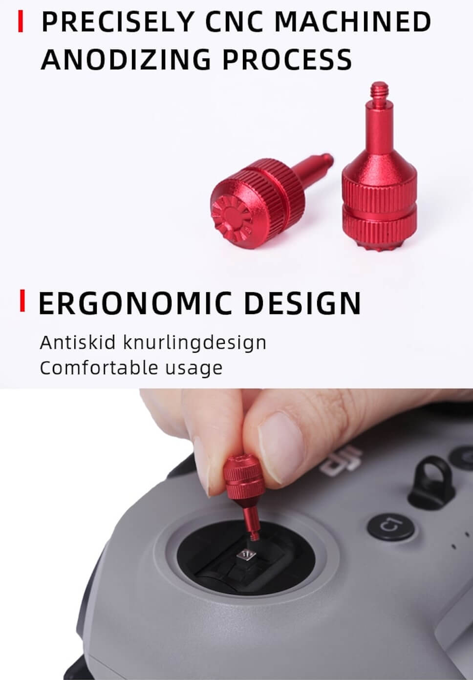 SunnyLIFE DJI FPV Remote Controller 3/2 RC Pro Steuerknüppel