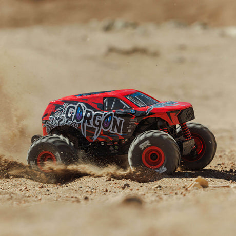 ARRMA 1/16 GORGON GROM 4X4 RTR Brushed Monster Truck inkl. Akku & Ladegerät Rot