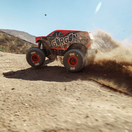 ARRMA 1/16 GORGON GROM 4X4 RTR Brushed Monster Truck inkl. Akku & Ladegerät Rot