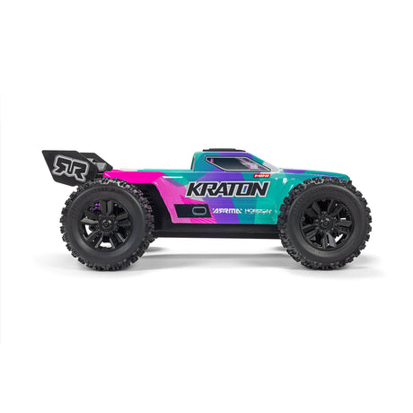 ARRMA 1/16 MINI KRATON 3S DSC 4X4 RTR Brushless Speed Truck inkl. Akku & Ladegerät Türkis/Rosa