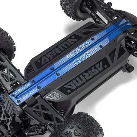 ARRMA 1/16 MINI KRATON 3S DSC 4X4 RTR Brushless Speed Truck inkl. Akku & Ladegerät Rot/Blau