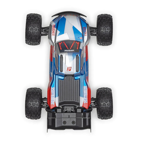 ARRMA 1/16 MINI KRATON 3S DSC 4X4 RTR Brushless Speed Truck inkl. Akku & Ladegerät Rot/Blau