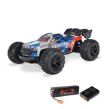 ARRMA 1/16 MINI KRATON 3S DSC 4X4 RTR Brushless Speed Truck inkl. Akku & Ladegerät Rot/Blau