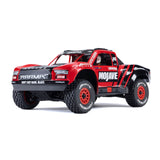 ARRMA Mojave Grom MEGA 380 Brushed 4X4 Desert Truck RTR rot schwarz – 1:16 RC Offroad Truck Frontansicht