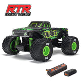 ARRMA 1/16 QUAKE GROM 4X4 RTR Brushed Monster Truck inkl. Akku & Ladegerät Grün