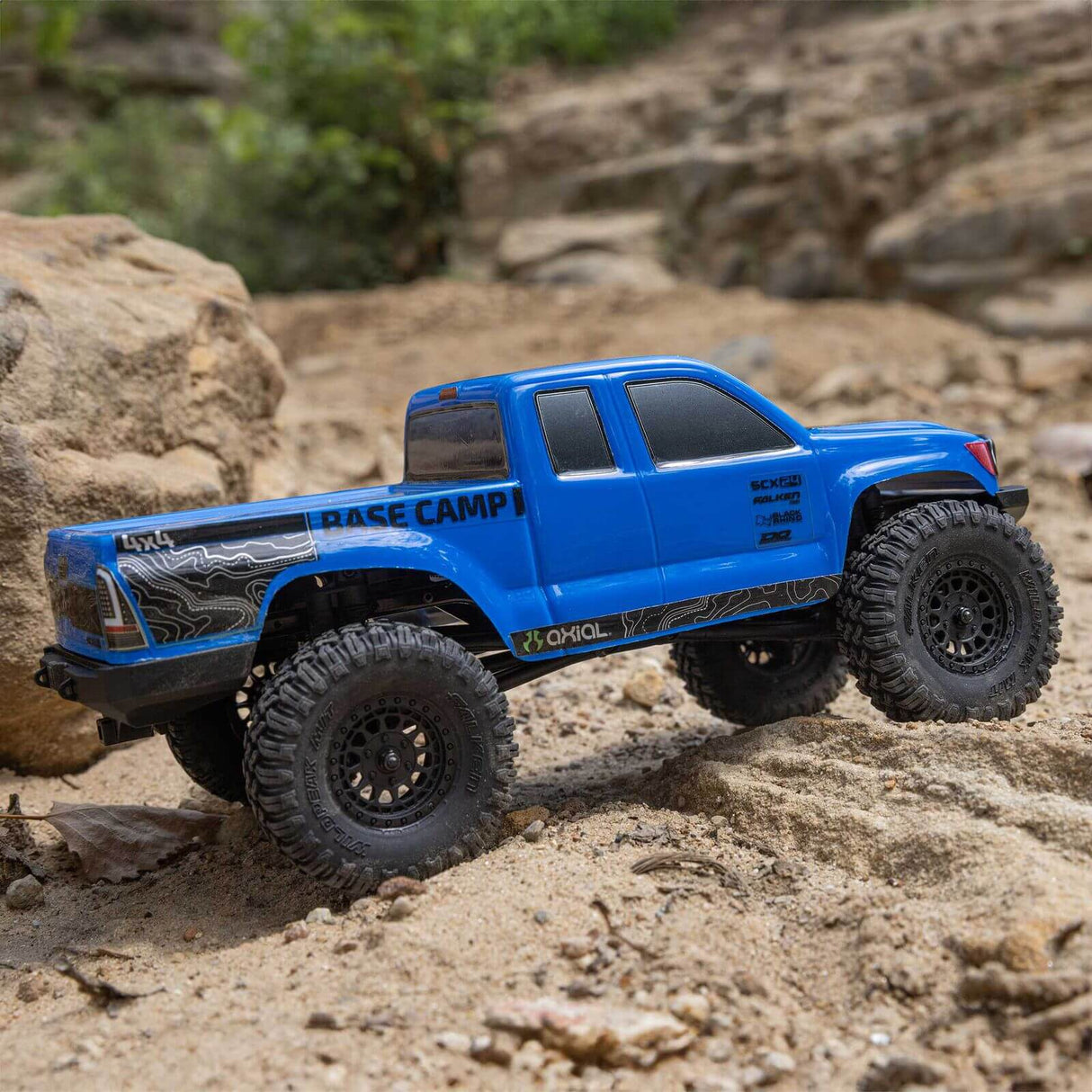 Axial 1/24 SCX24 Base Camp RTR Brushed Rock Crawler Blau