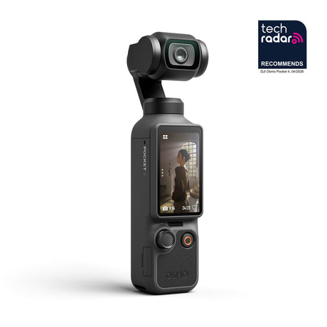 DJI Osmo Pocket 4 Creator Combo – 1″ CMOS, 4K/240fps Ansicht Vorne Links