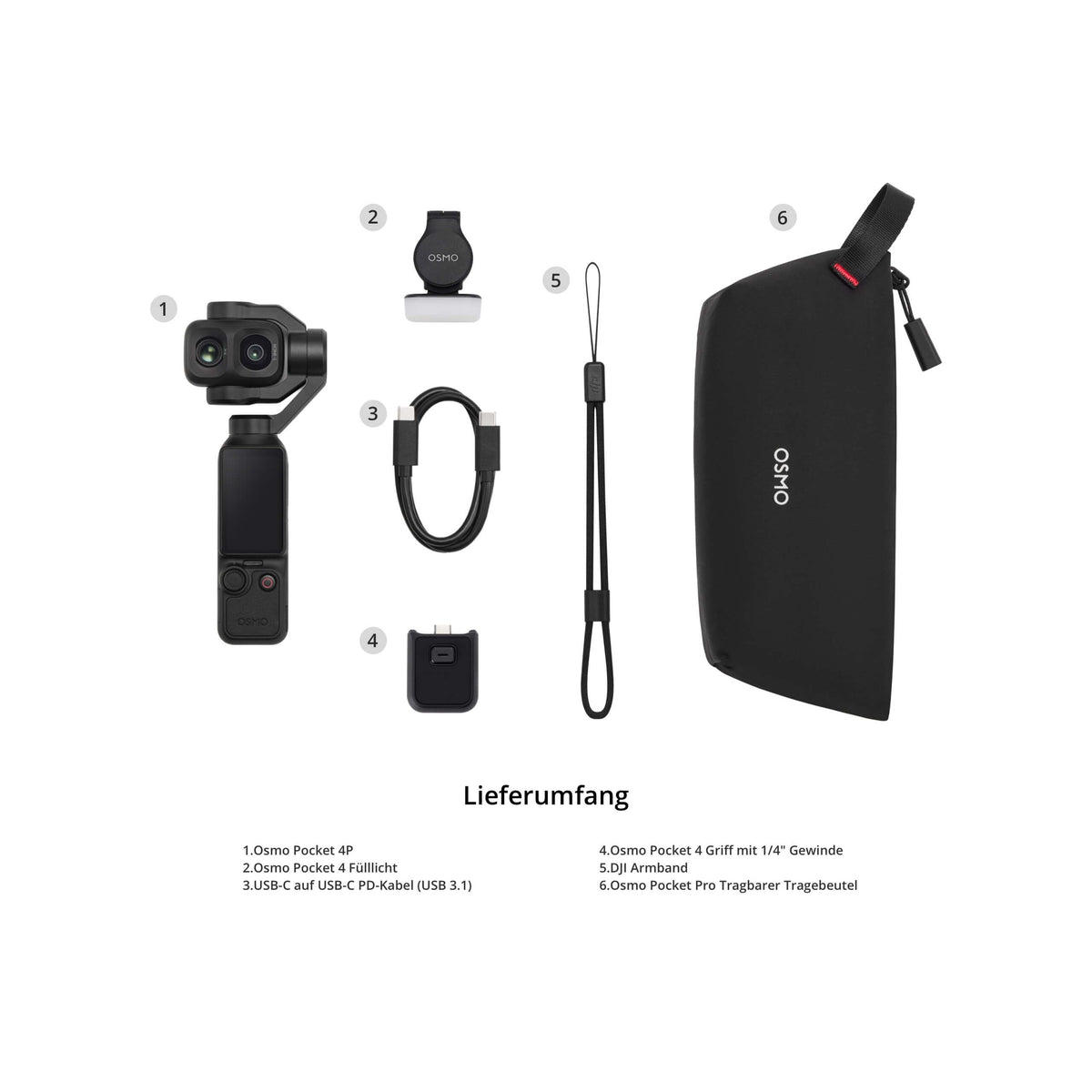 DJI Osmo Pocket 4P (Pro) Schwarz