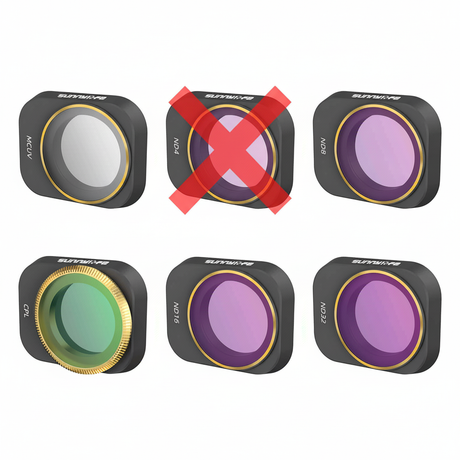 Kamerafilter Set mit X auf ND4 Filter