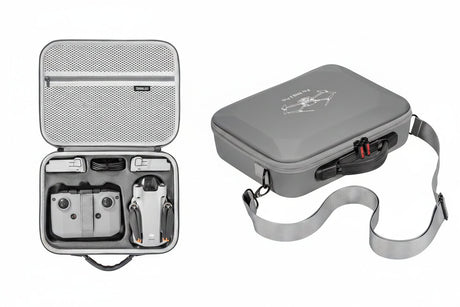 STARTRC Koffer DJI Mini 3 & Mini 3 Pro Titelbild mit Koffer Ansicht Innen und Außen mit Schultergurt