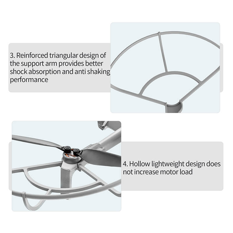 Propellerschutz Für DJI Mini 4 Pro Drohne - Anti-Kollisionsringe, Stoßfest