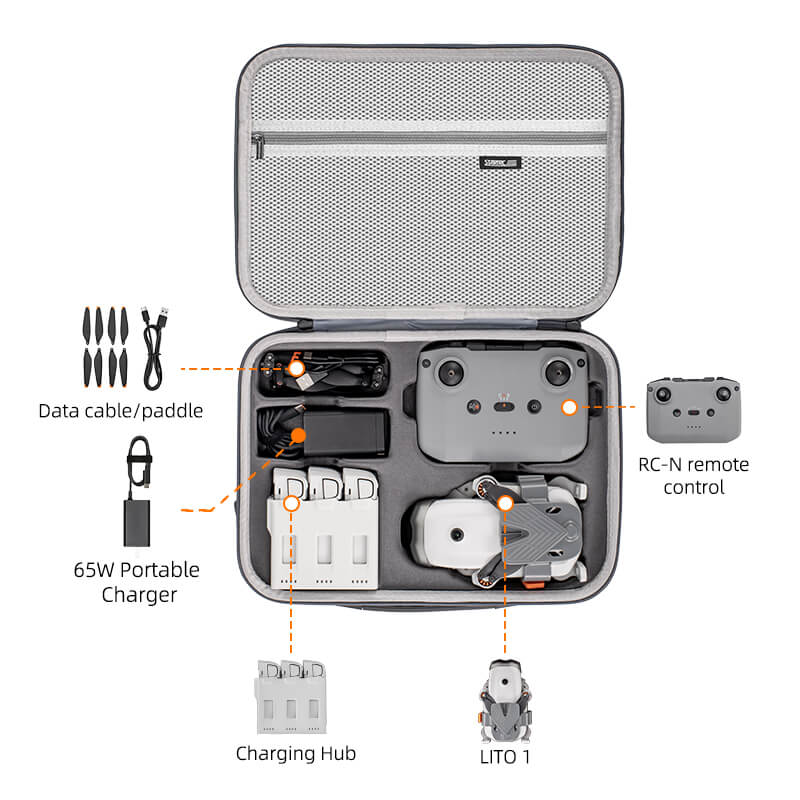 STARTRC DJI Lito 1/X1 Koffer (RC-N3) Inlay Was passt rein?