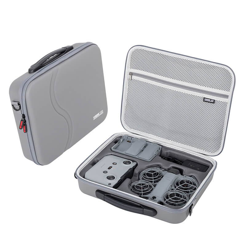 STARTRC Koffer für DJI Neo 2 Fly More Combo Titelbild Außen- und Innenansicht