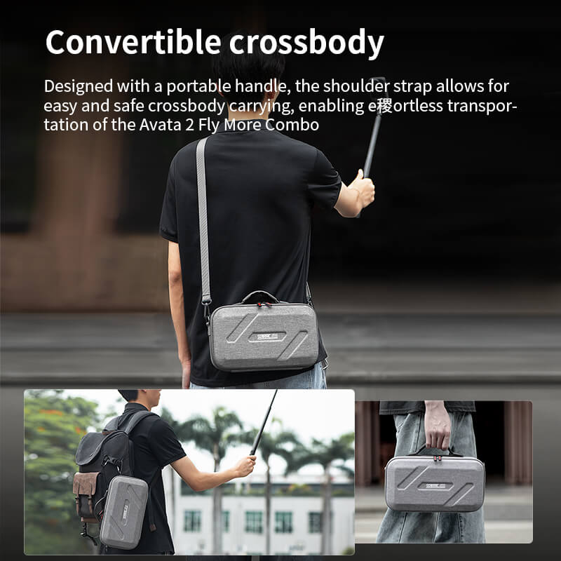 STARTRC DJI Osmo 360 Tasche Adventure Combo Ansicht mit Schultergurt