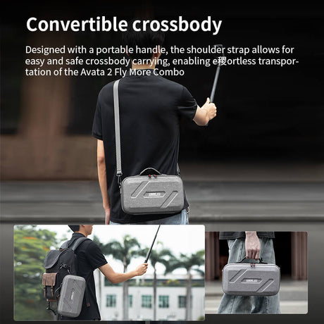 STARTRC DJI Osmo 360 Tasche Adventure Combo Ansicht mit Schultergurt