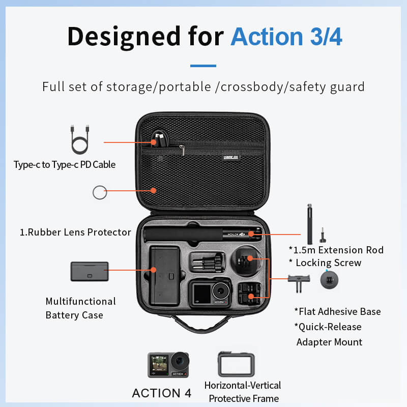 STARTRC DJI Osmo Action 5 Pro Osmo Action 3/4 Koffer