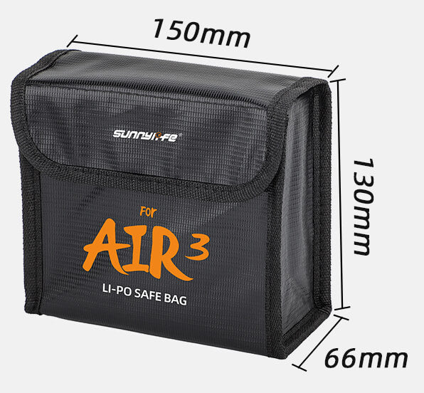 SunnyLIFE DJI Air 3S/Air 3 Akku Tasche für 3 Akkus