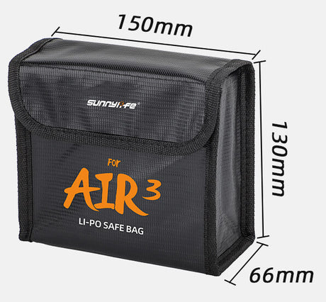 SunnyLIFE DJI Air 3S/Air 3 Akku Tasche für 3 Akkus