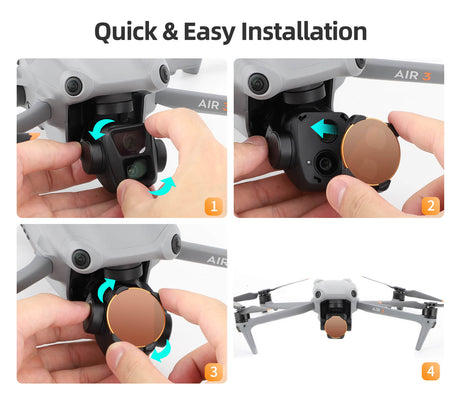 SunnyLIFE DJI Air 3 ND/PL Filter 4er Set 