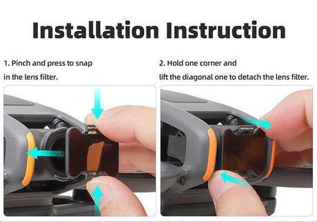 SunnyLIFE UV Filter DJI Avata 2 (O4 Air Unit Pro) Installation