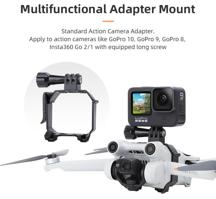 SunnyLIFE DJI Mini 3 Pro Action Kamera & Licht Universal Halterung