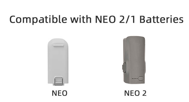 SunnyLIFE Akku Tasche für DJI Neo & Neo 2 Hinweis Kompatibilität
