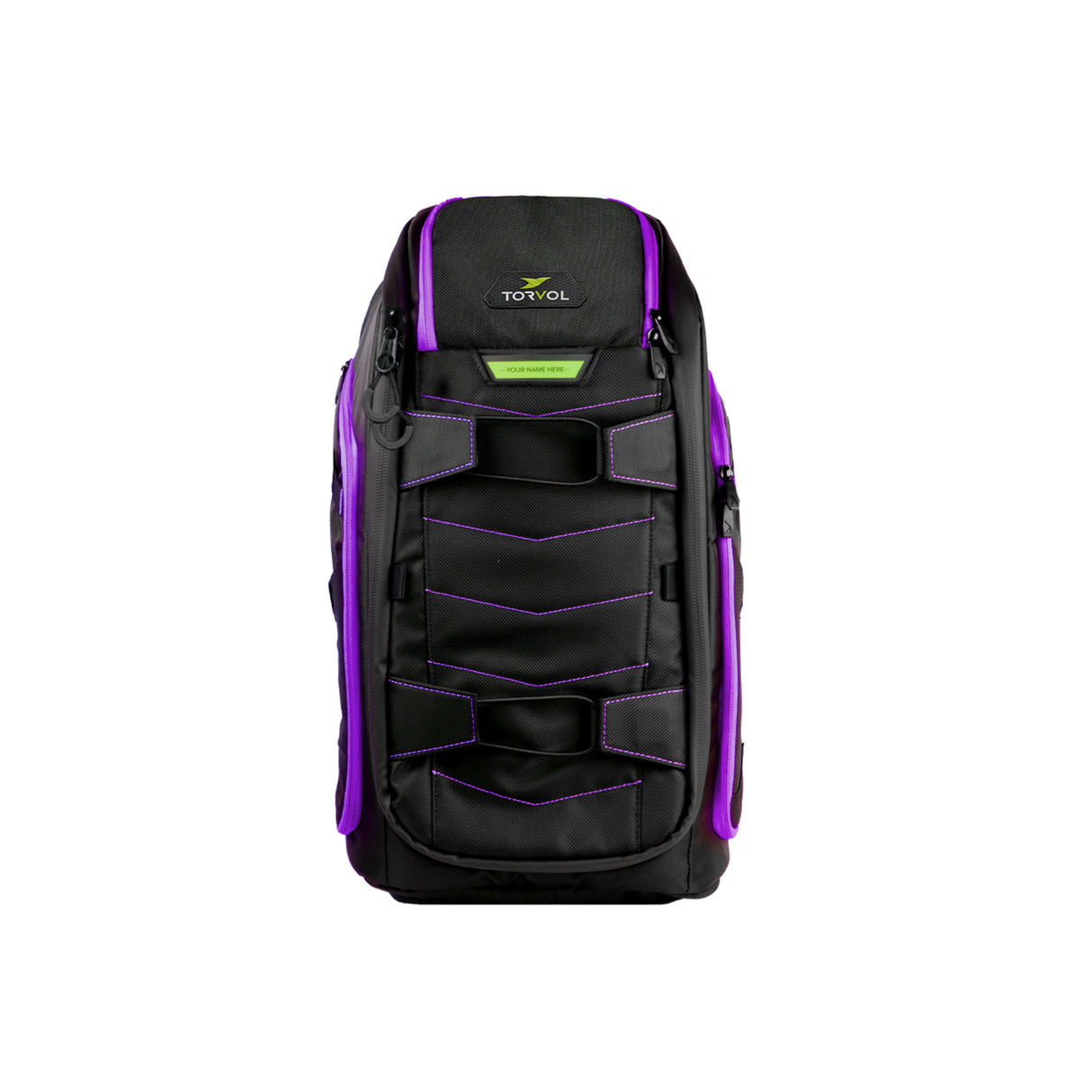 Torvol Quad Pitstop Backpack PRO V2 Lila Ansicht Außenseite mit beiden Quad Straps